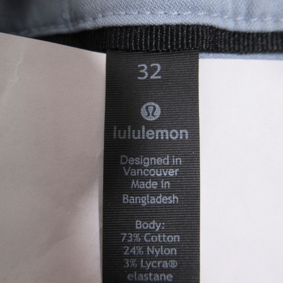Lululemon Men's Commission Pant Classic *Swift Cotton 33" Chambray Size 32 - Picture 12 of 12